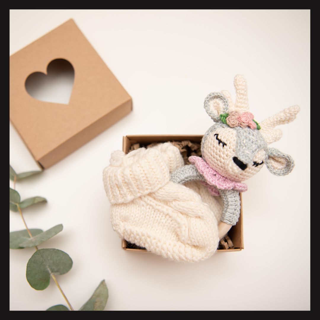 Handgefertigte Babygeschenkbox | Made in Germany "Lovely Duo" Einzelanfertigung