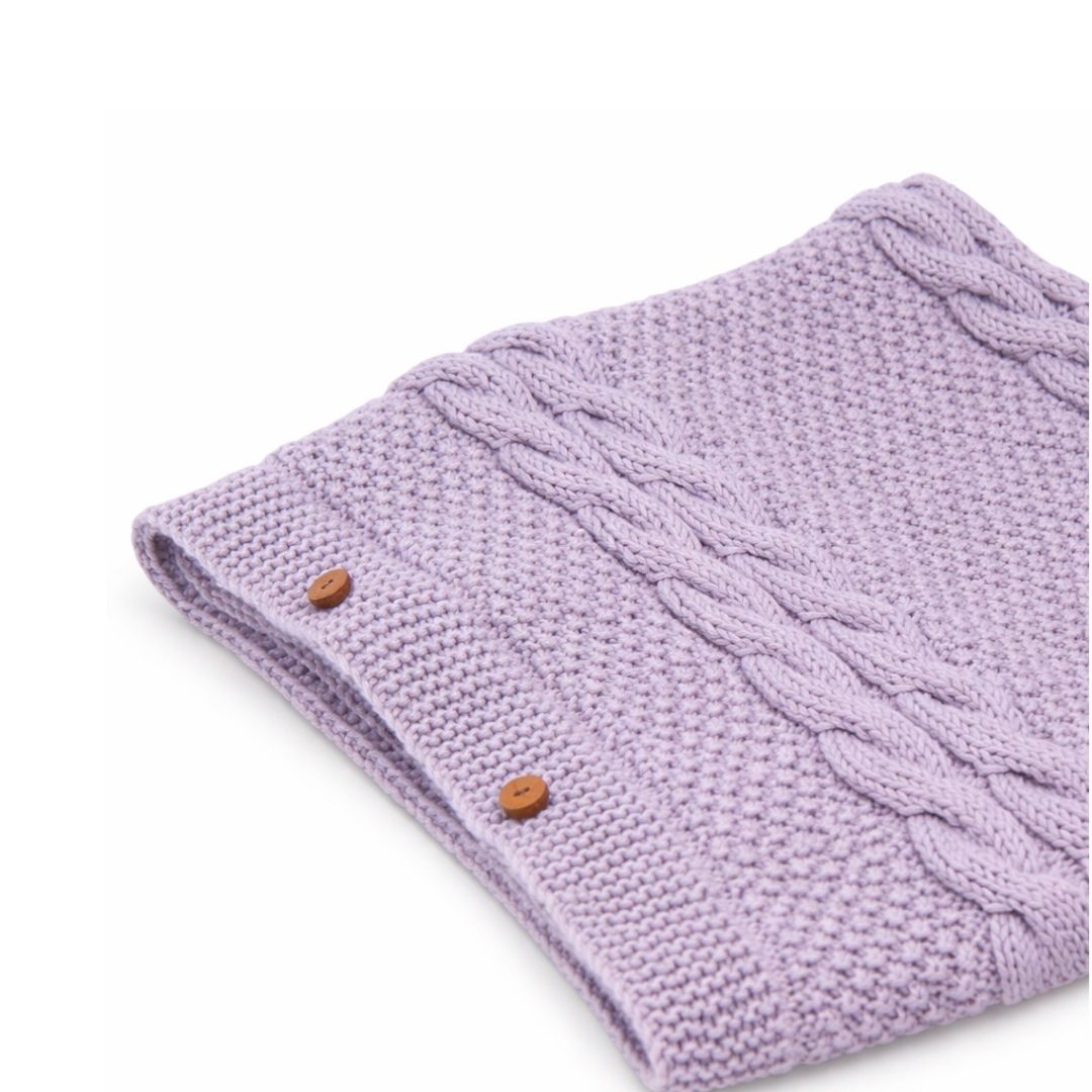 2-in-1 Baby-Schlafsack & Decke aus 100 % Bio-Merinowolle – handgestrickt in luxuriöser Qualität