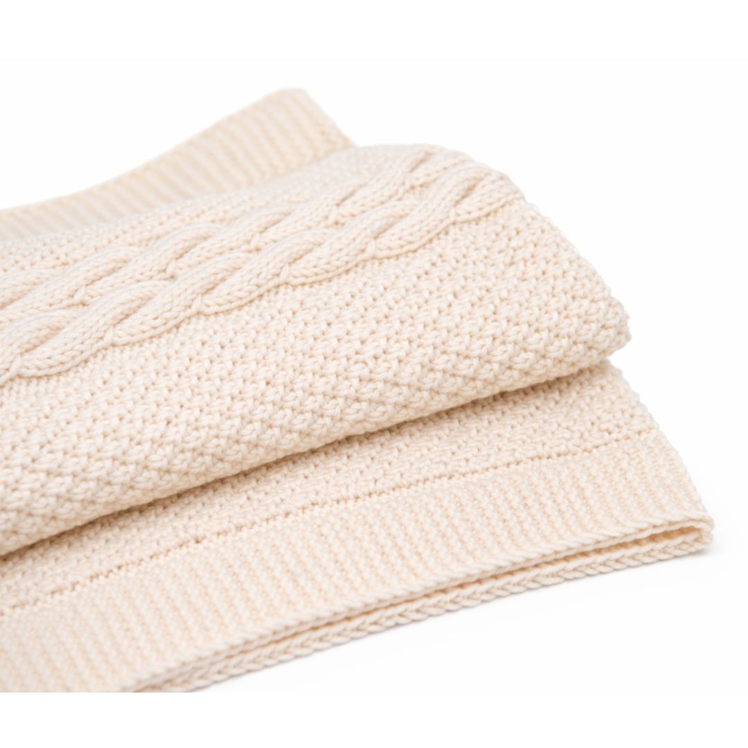 Baby Strickdecke - GOTS Bio-Merinowolle