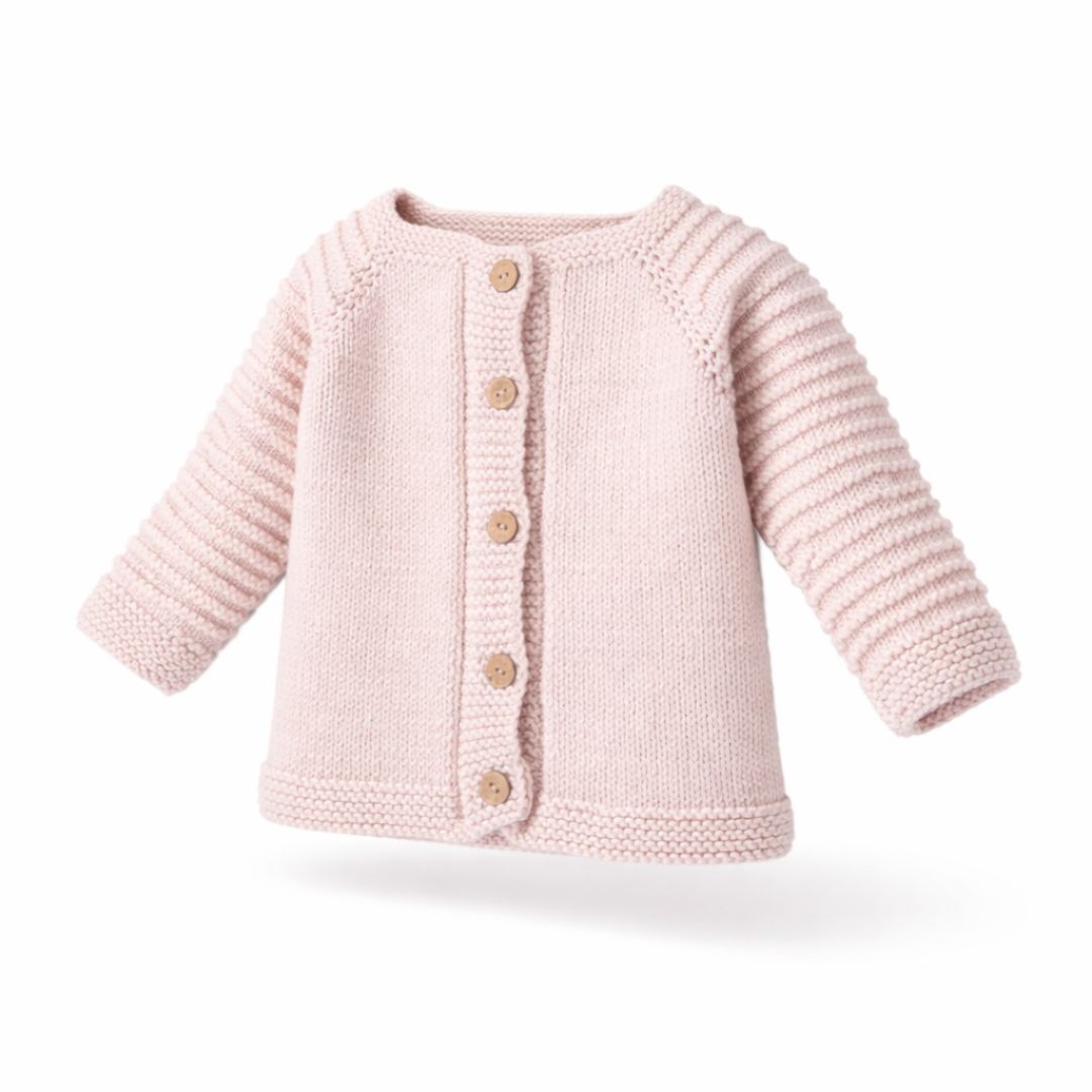 Strickjacke GOTS Bio-Merinowolle