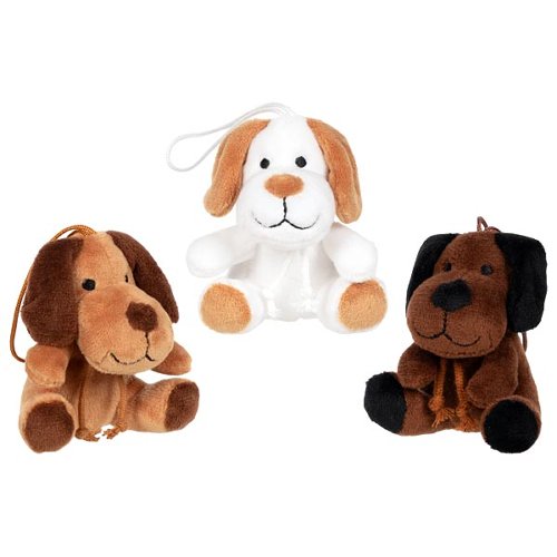 Hunde-Anhänger aus Plüsch
