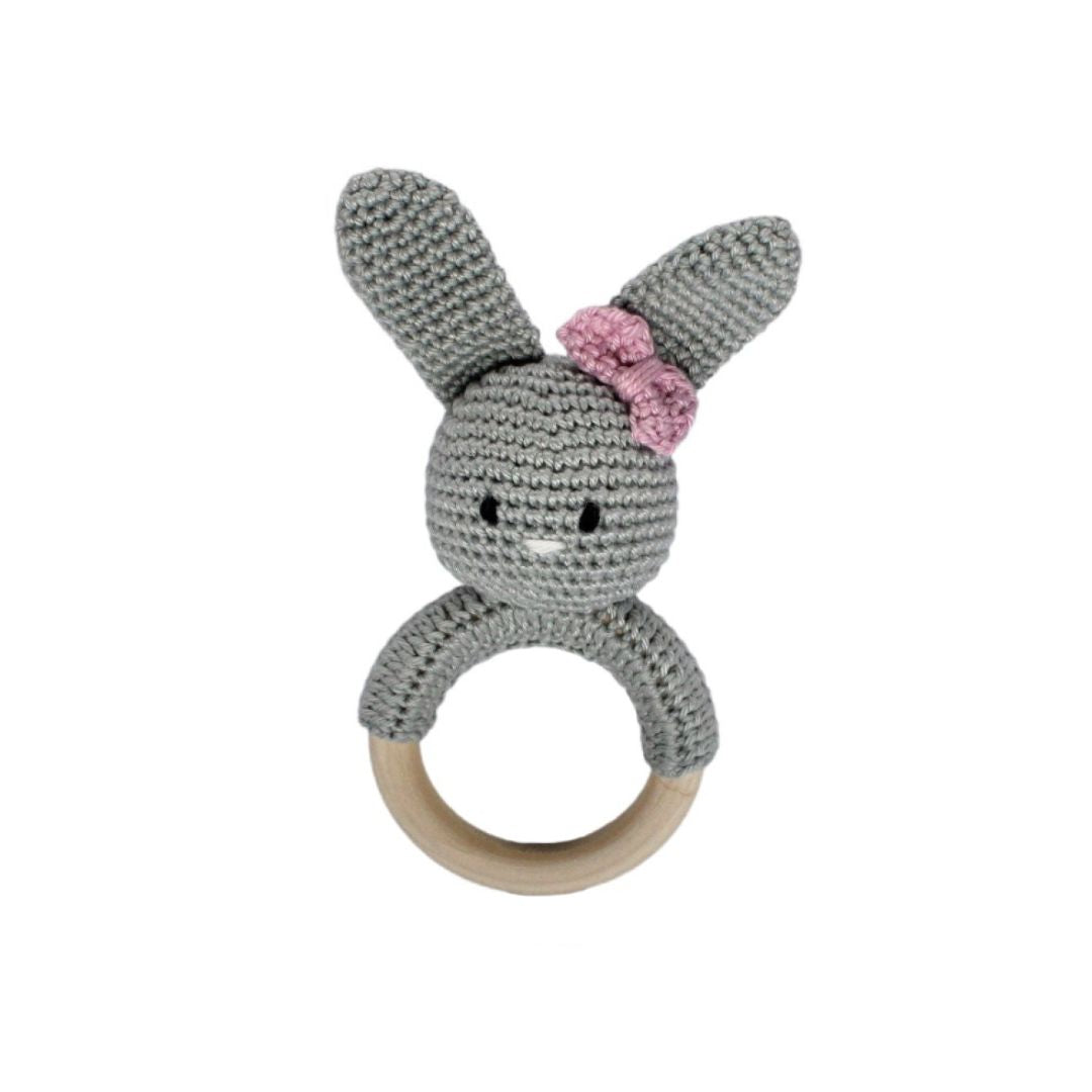 Häkelrassel Hase Mädchen - Handmade