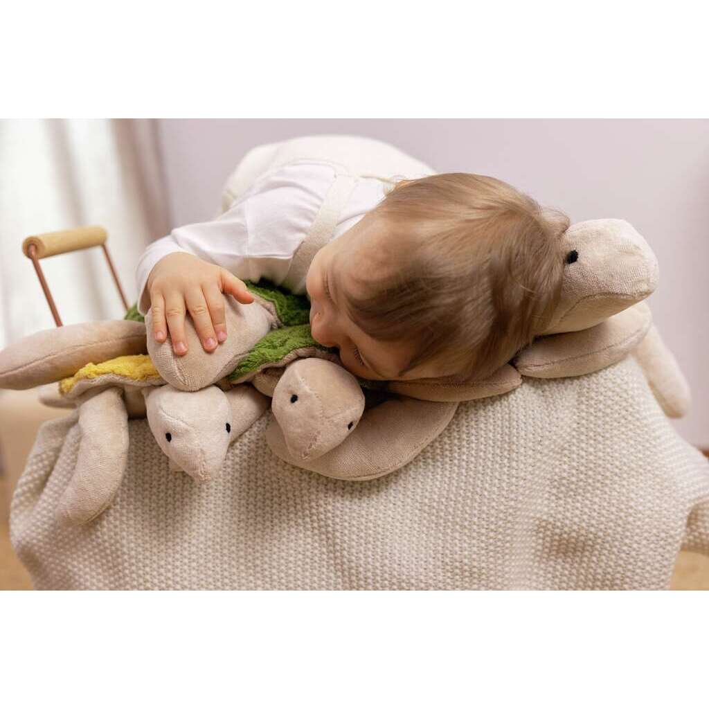 Großes Kuscheltier Schildkröte Tannengrün