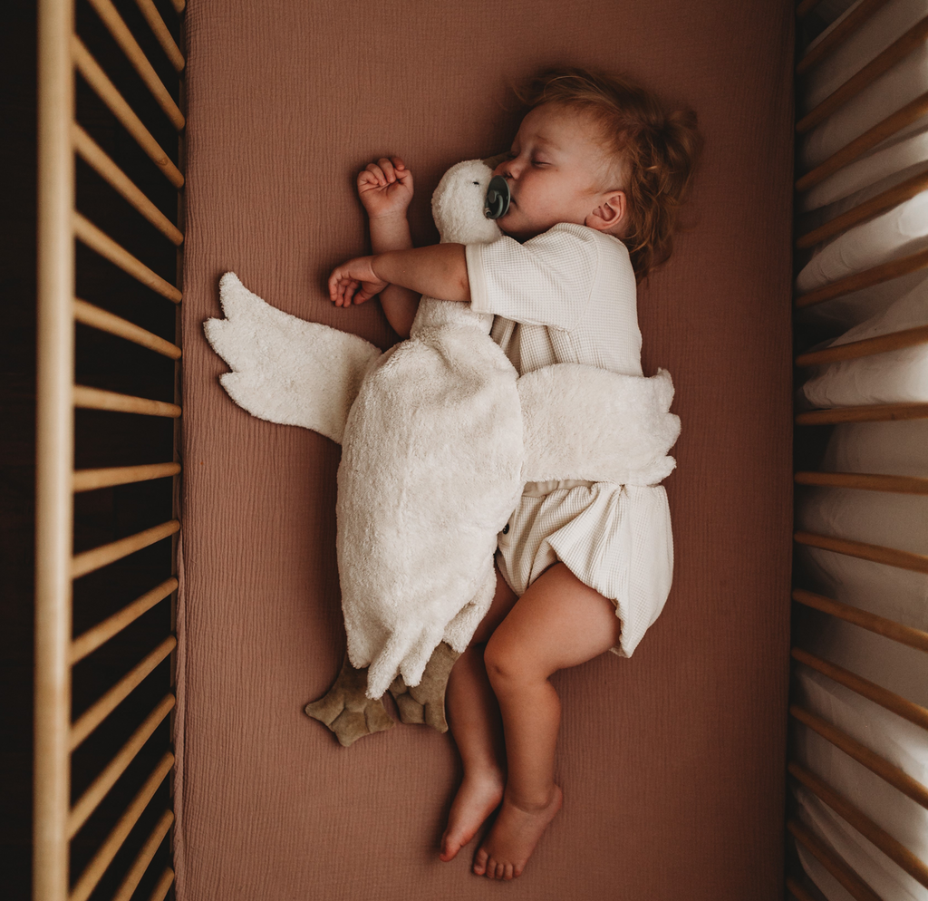 Großes Kuscheltier Gans weiß