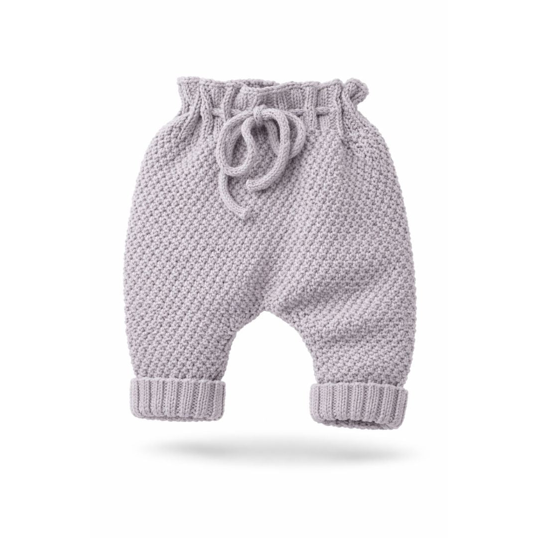 Baby Strickhose aus Bio-Merinowolle im Perlmuster