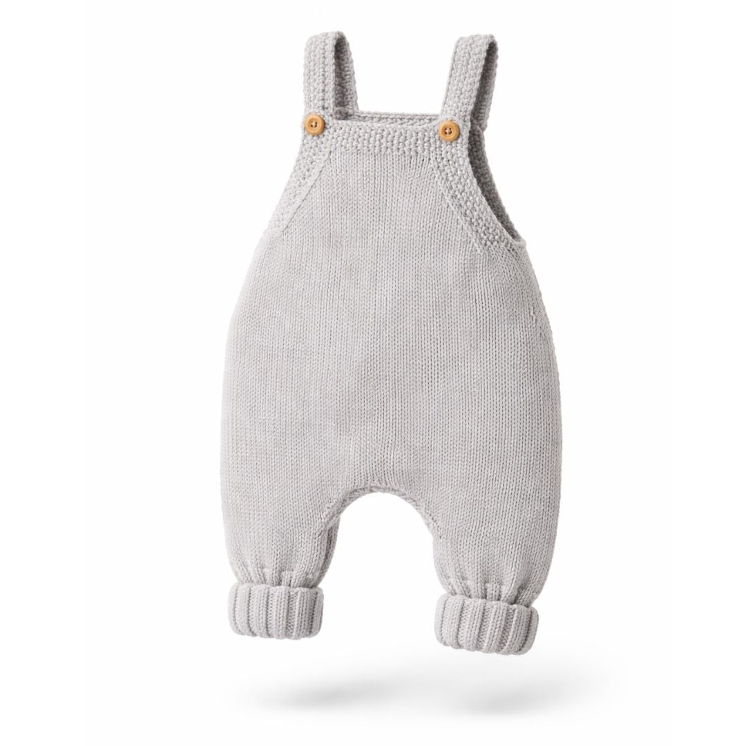 Baby Strick-Latzhose aus GOTS-zertifizierter Bio-Merinowolle