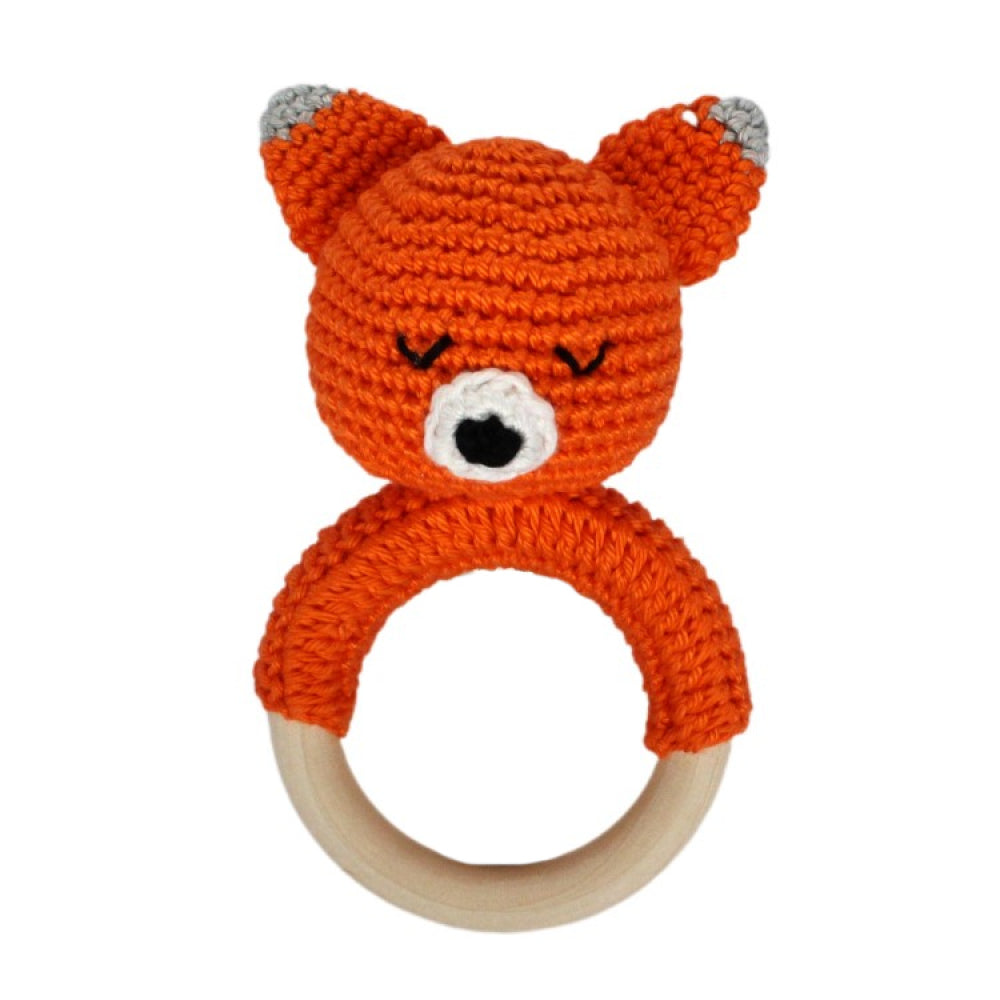 Häkelrassel Fuchs - Handmade