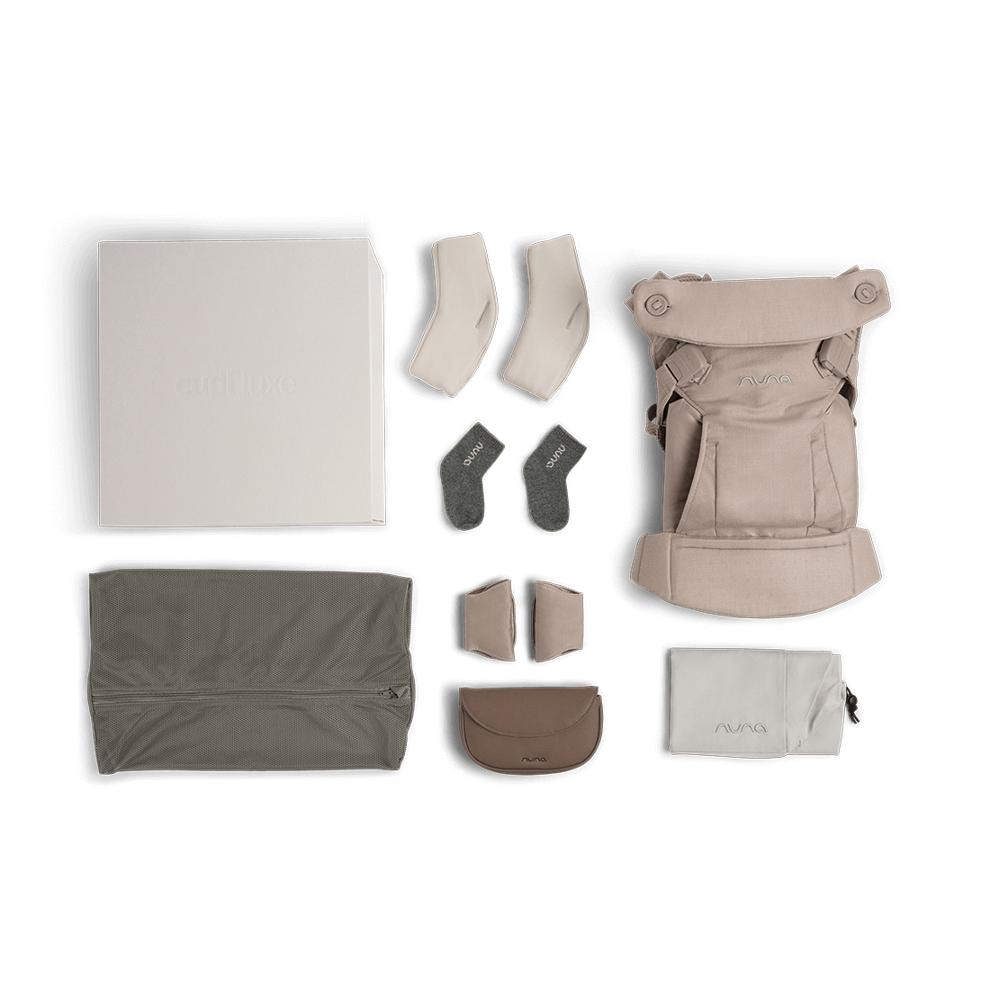 cudl™ luxe - 4 in 1 Babytrage aus Kaschmir ab Geburt bis 3 Jahre