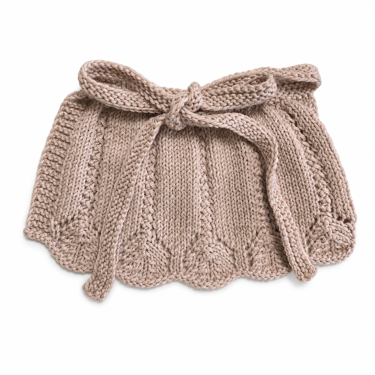 Dirndl-Komplettset – Trägerkleid mit Schürze, handgestrickt