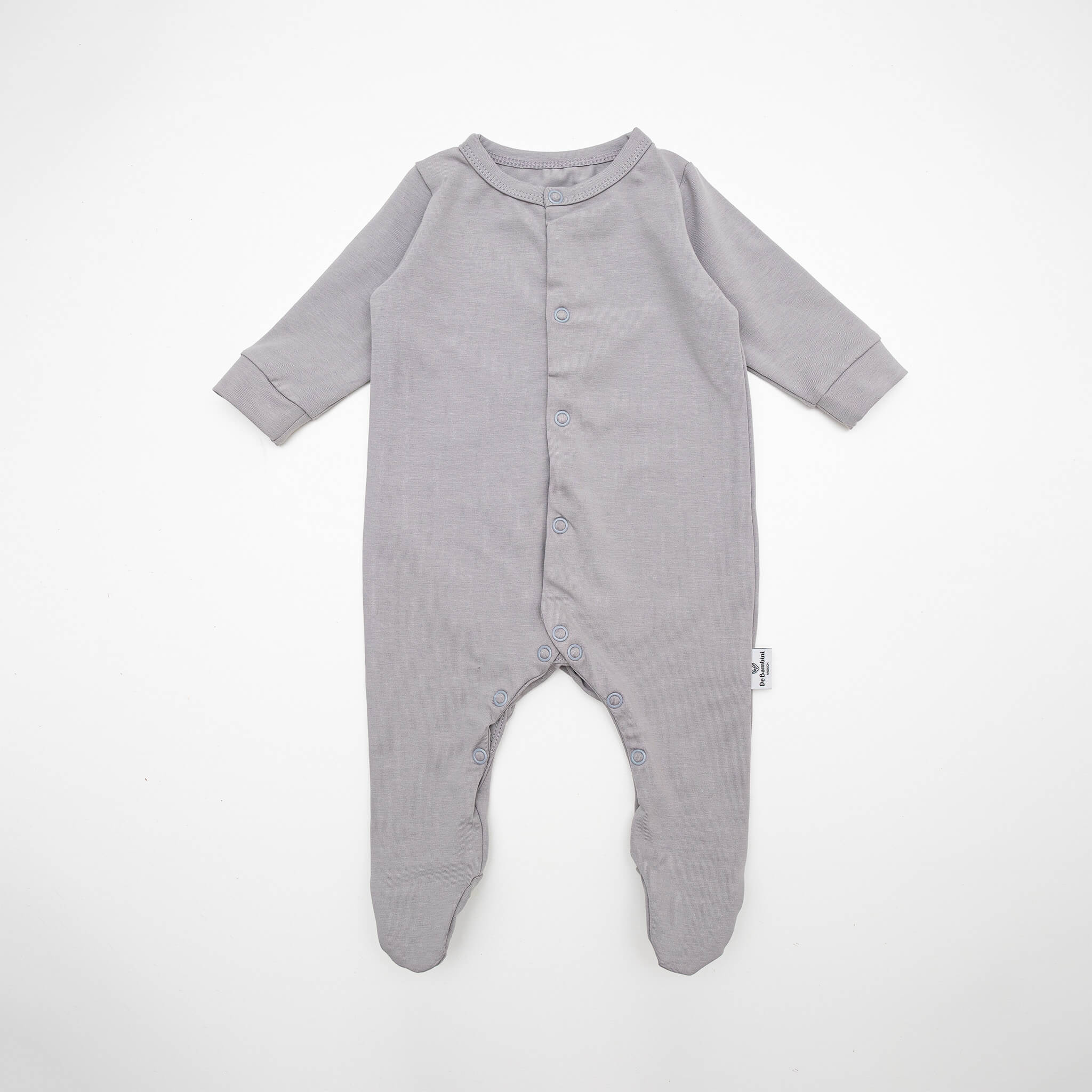 DE BAMBINI Strampler Langarm Grau
