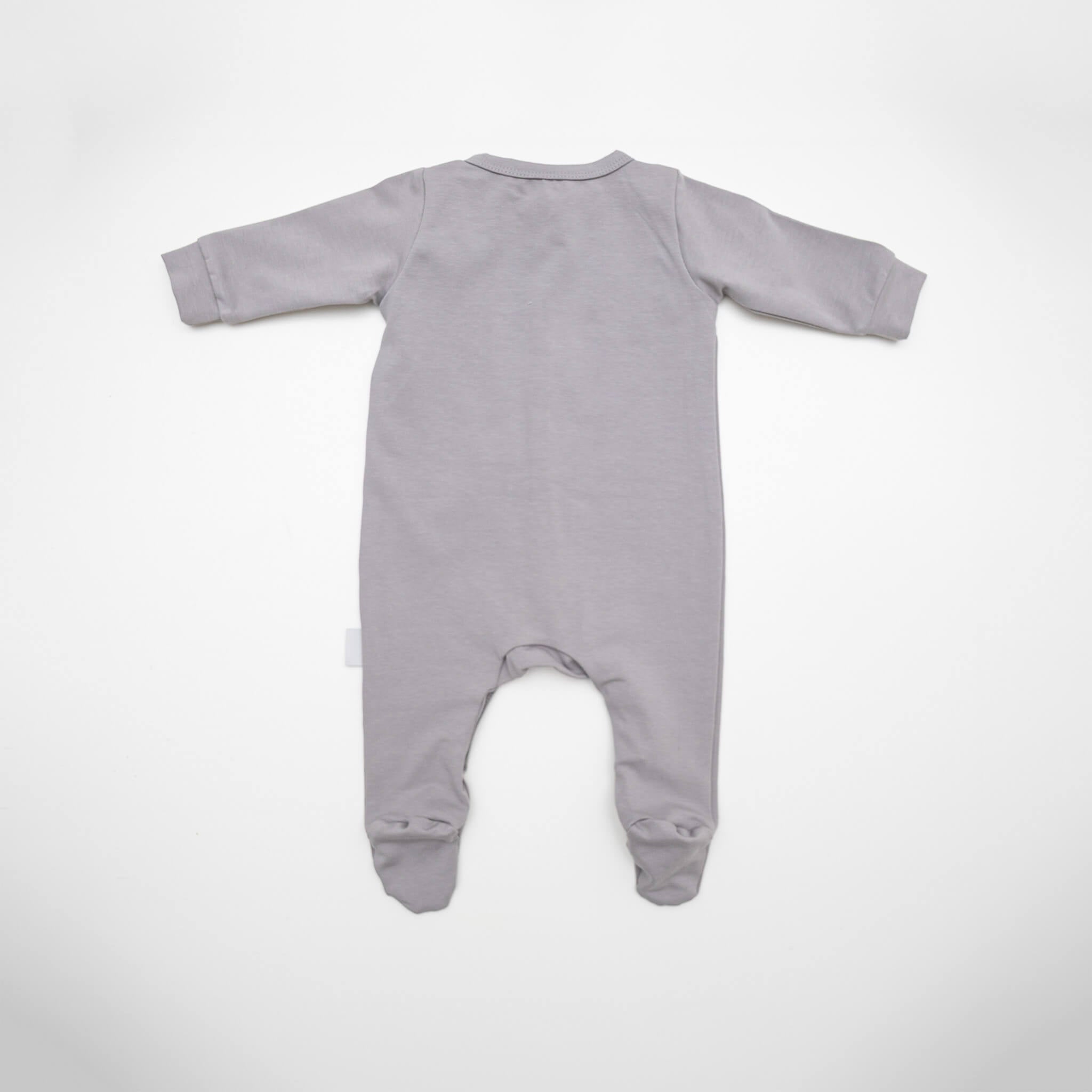 DE BAMBINI Strampler Langarm Grau