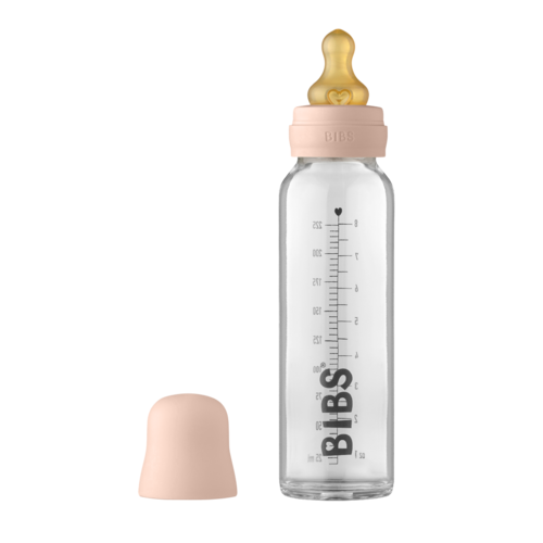 BIBS Baby Glasflasche komplettes Set