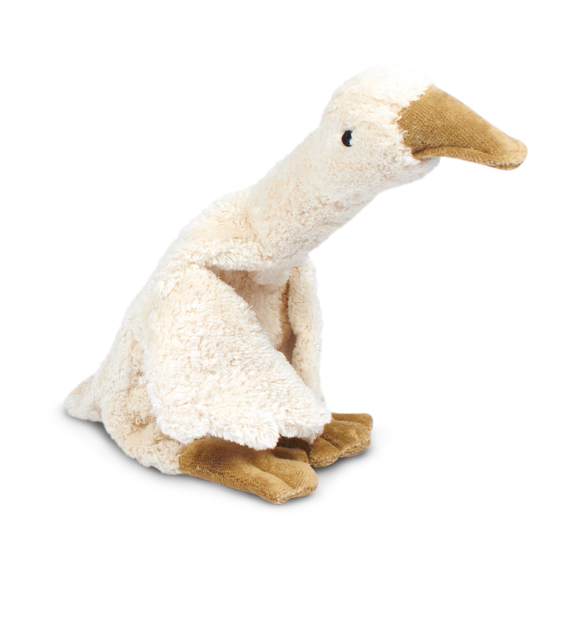 Kleines Kuscheltier Gans weiß oder grau