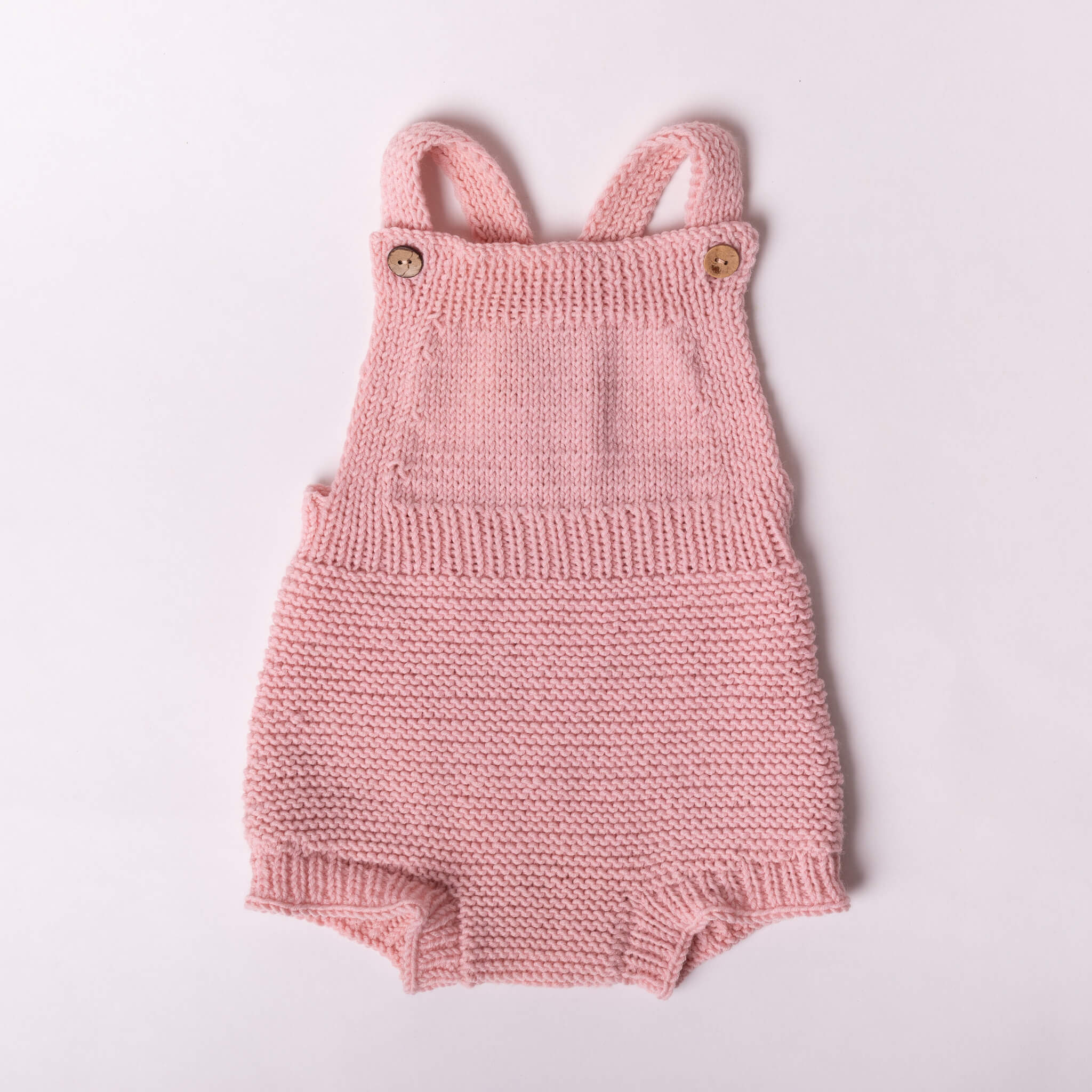 Baby-Latzhose kurz aus 100 % GOTS Bio-Merinowolle