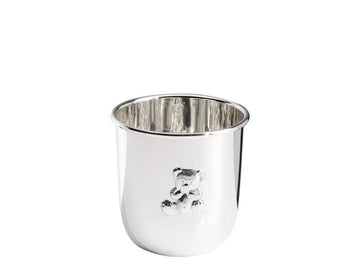 Kinderbecher Teddy aus Silber – 925 Sterling Silber oder versilbert