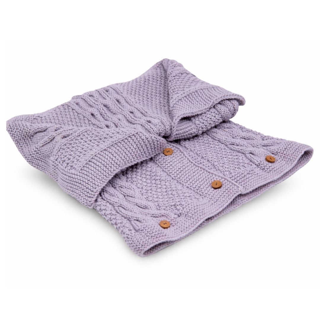 2-in-1 Baby-Schlafsack & Decke aus 100 % Bio-Merinowolle – handgestrickt in luxuriöser Qualität