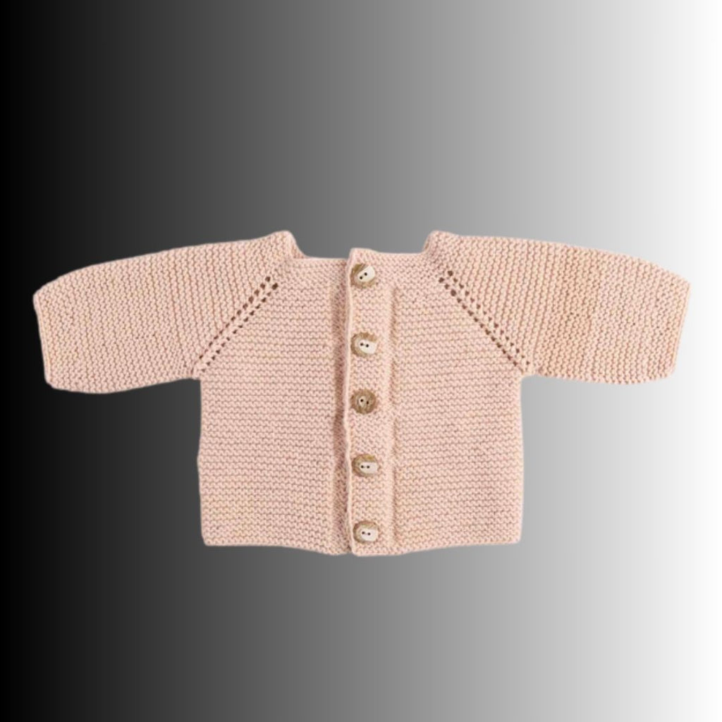 Baby Strickjacke aus Merinowolle, Handmade in Germany– De