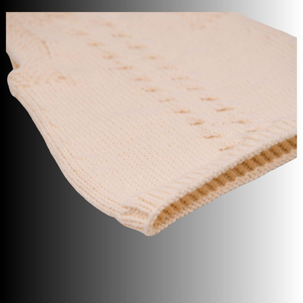 Strickkleid mit Zopfmuster im Set mit Stirnband – aus 100 % Bio-Merinowolle