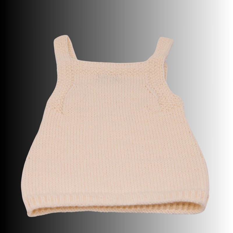 Strickkleid mit Zopfmuster im Set mit Stirnband – aus 100 % Bio-Merinowolle