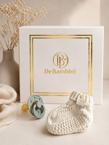 Baby's erste Schritte mit Schnuller - Geschenkbox zur Geburt