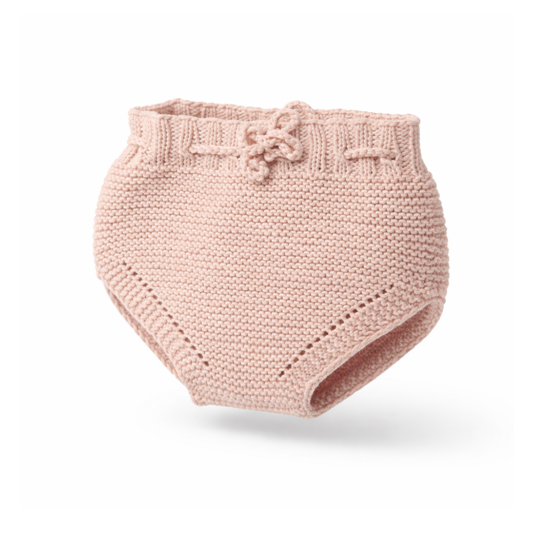 Baby Strickbloomer aus GOTS-zertifizierter Bio-Merinowolle