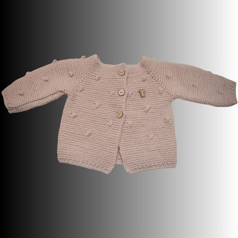 Strickjacke mit Knötchen - Handmade in Germany - Einzelanfertigung
