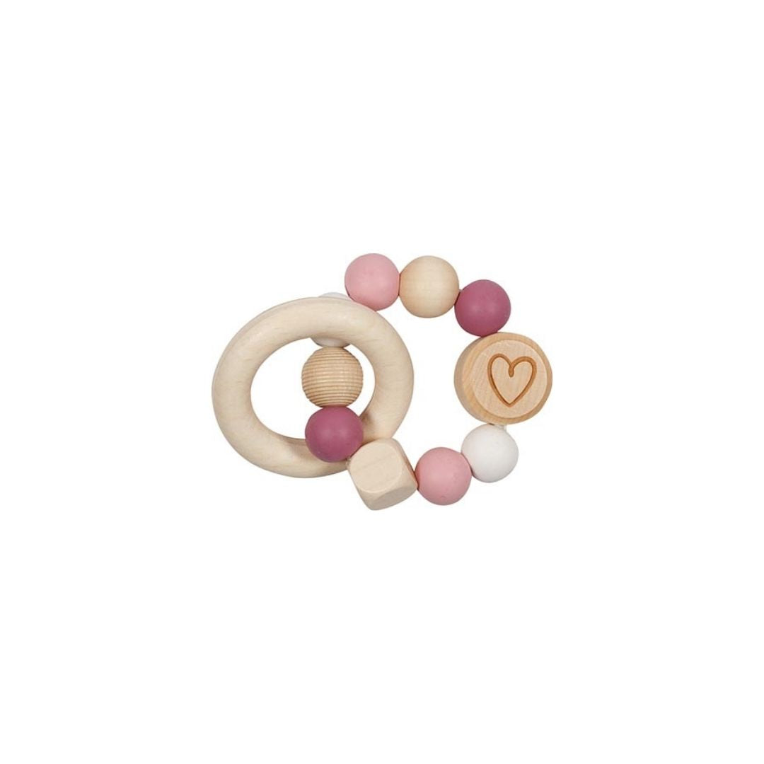 Greifling pink mit Herz