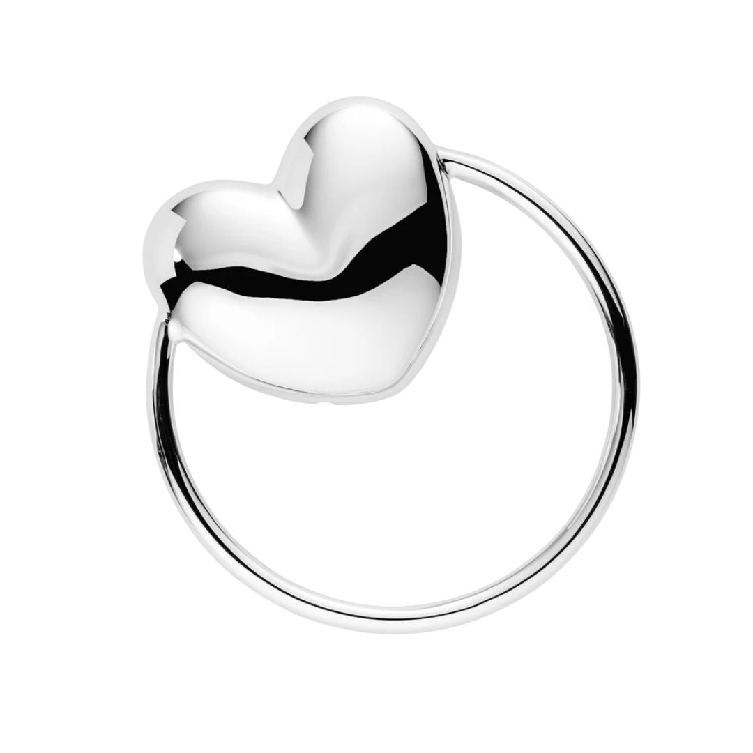 Kinderrassel "Herz" mit Ring Silbermanufaktur Quandt