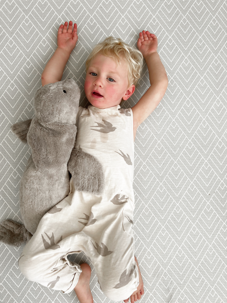 Großes Kuscheltier Robbe grau