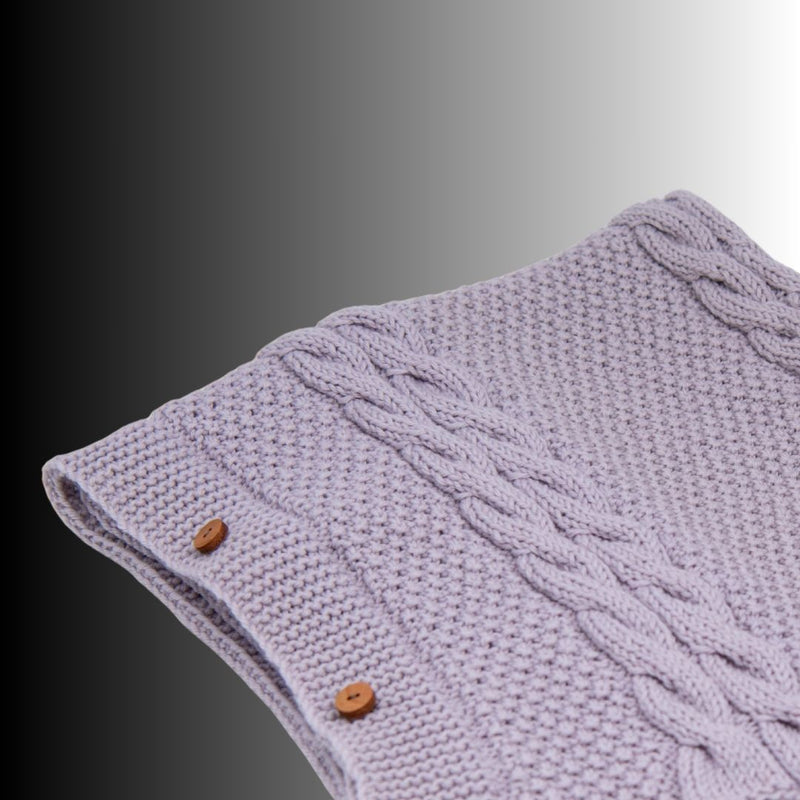 2-in-1 Baby-Schlafsack &amp; Decke aus 100 % Bio-Merinowolle – handgestrickt in luxuriöser Qualität