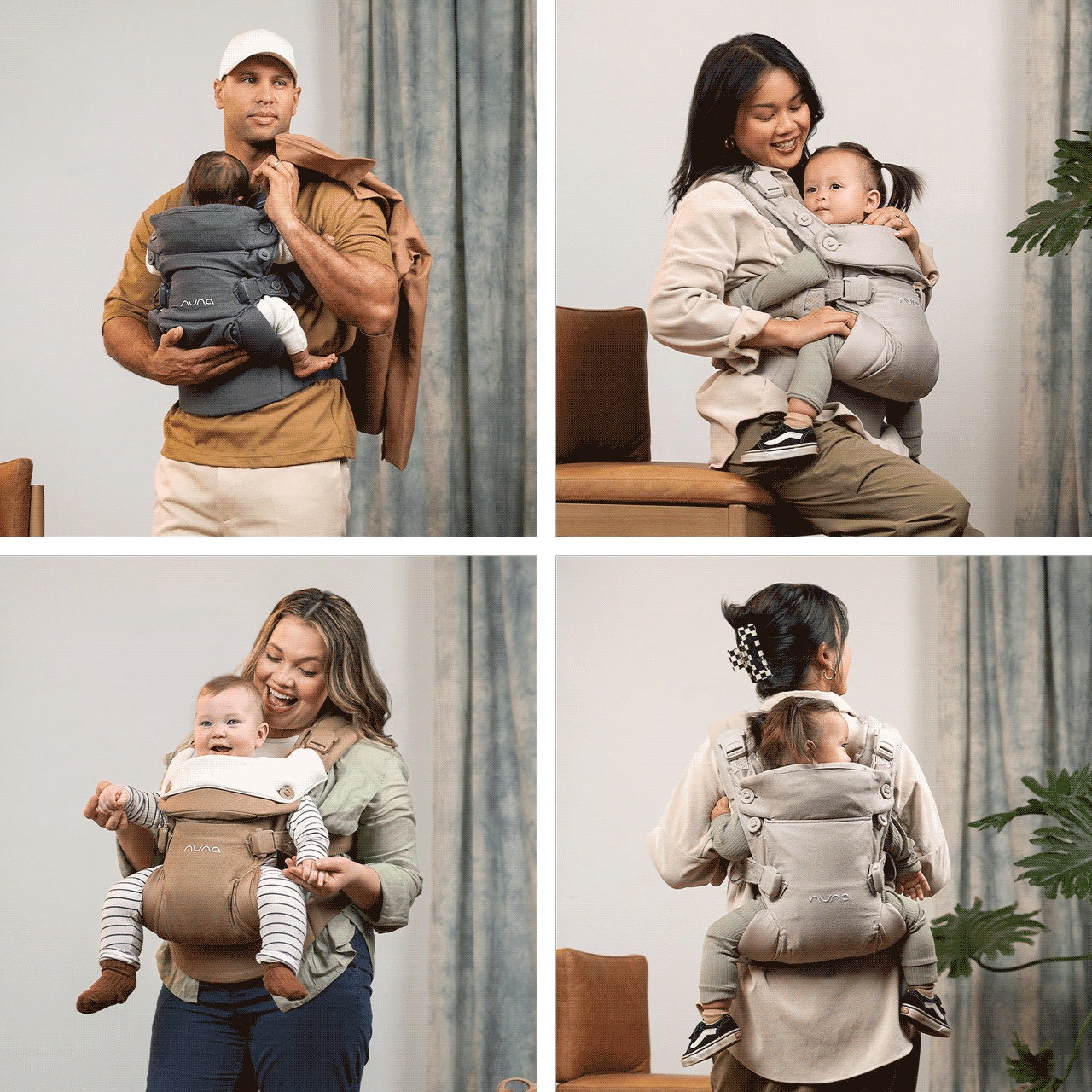 cudl™ luxe - 4 in 1 Babytrage aus Kaschmir ab Geburt bis 3 Jahre