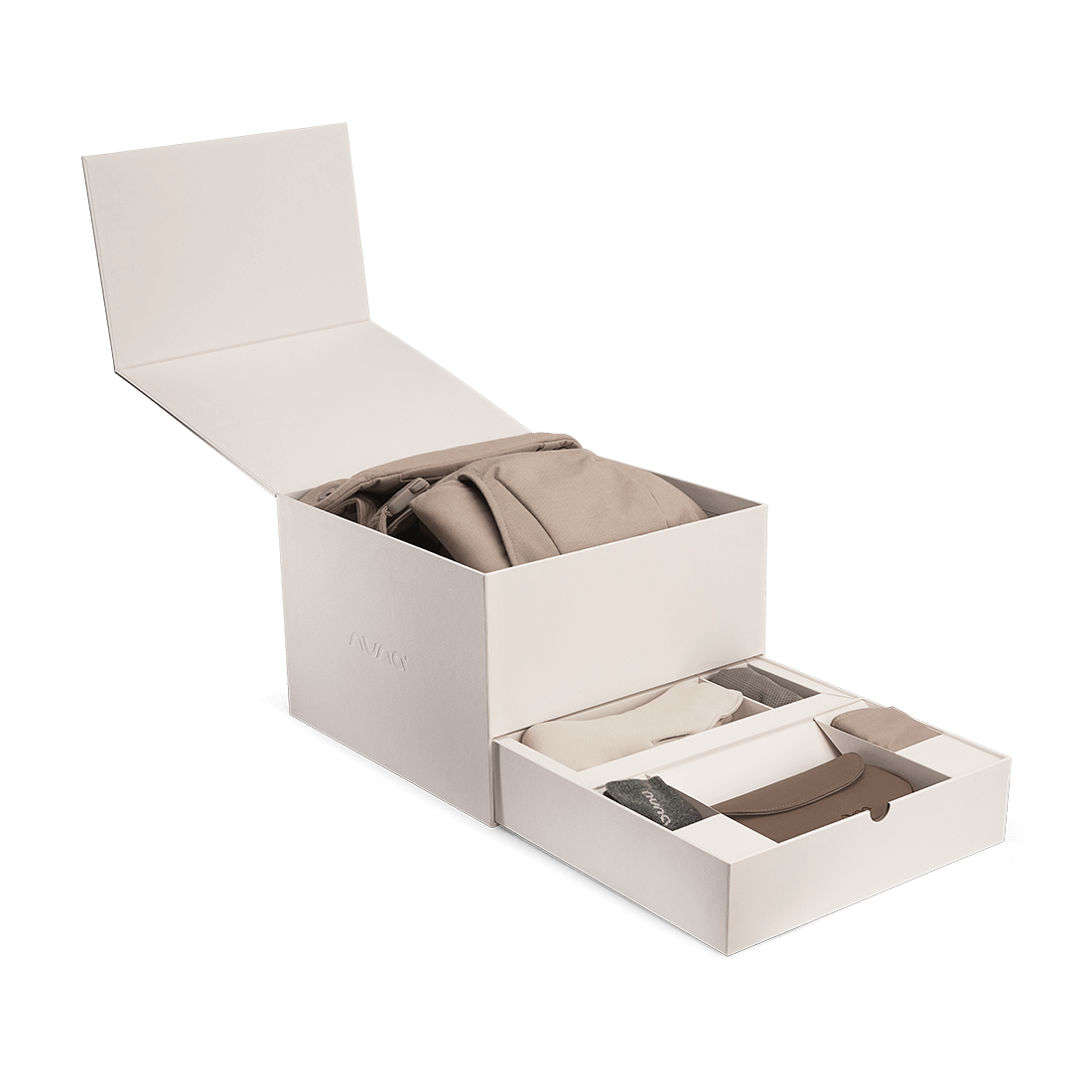 cudl™ luxe - 4 in 1 Babytrage aus Kaschmir ab Geburt bis 3 Jahre