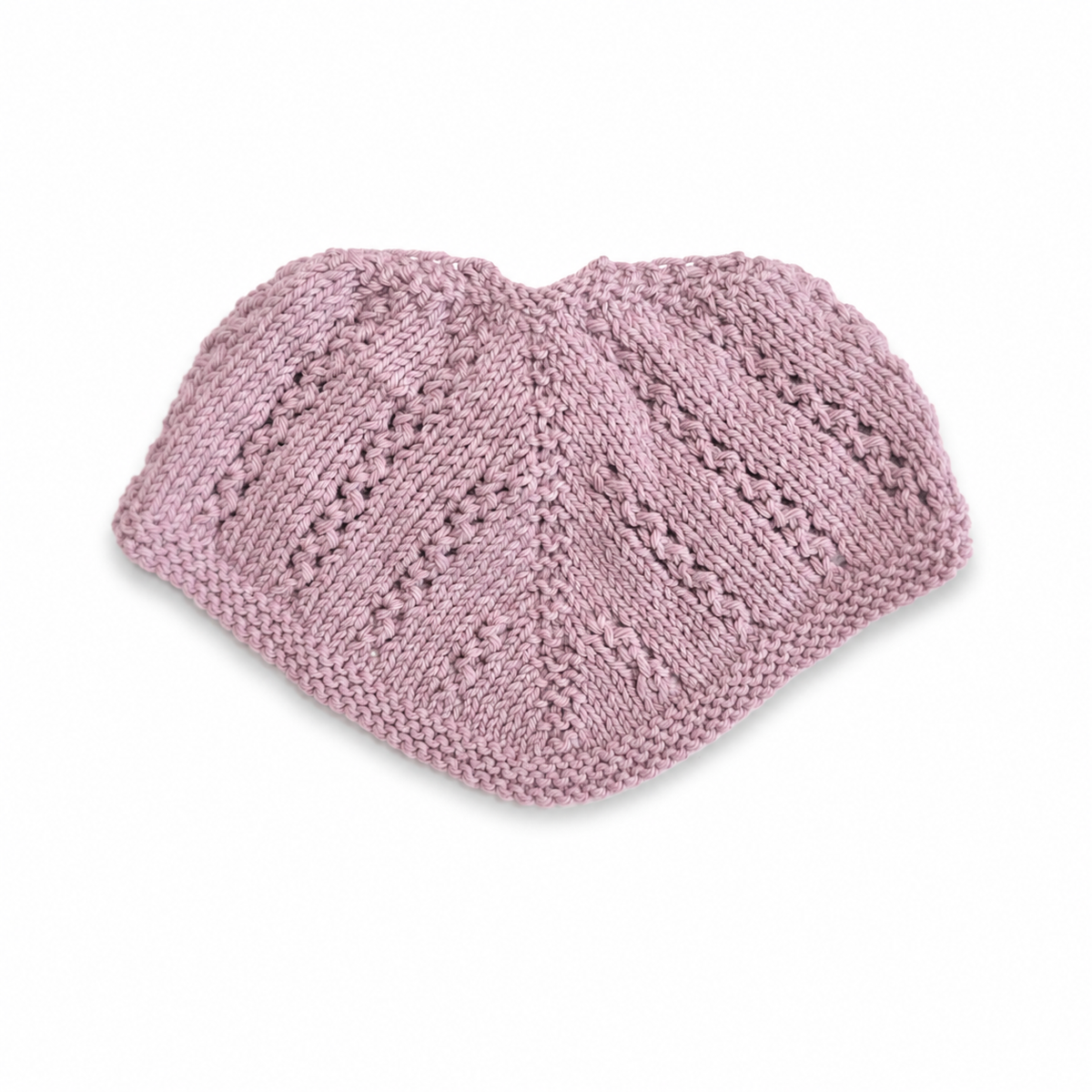 Handgestricktes Babyhalstuch mit Holzknopf