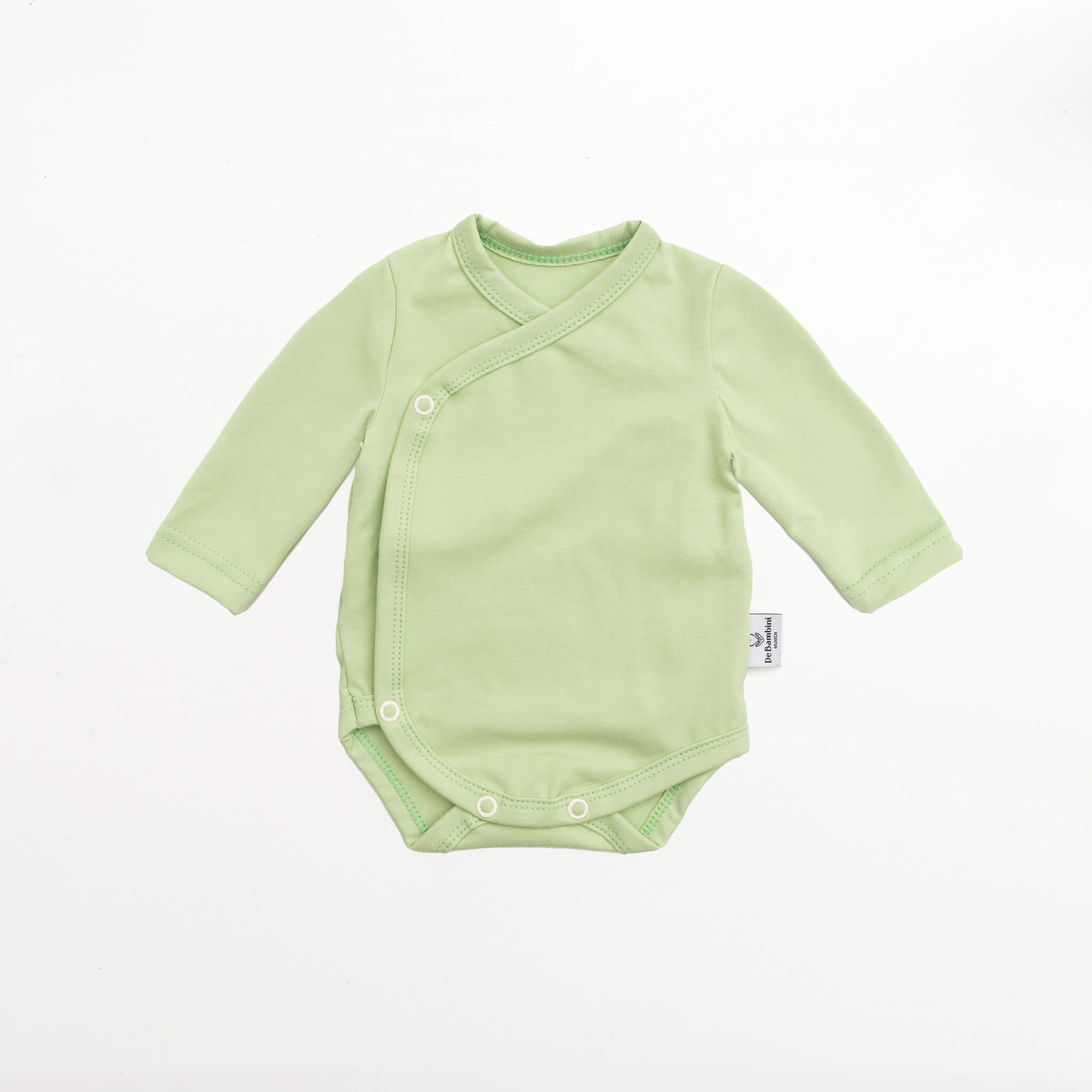 DE BAMBINI Baby-Body Langarm Grün