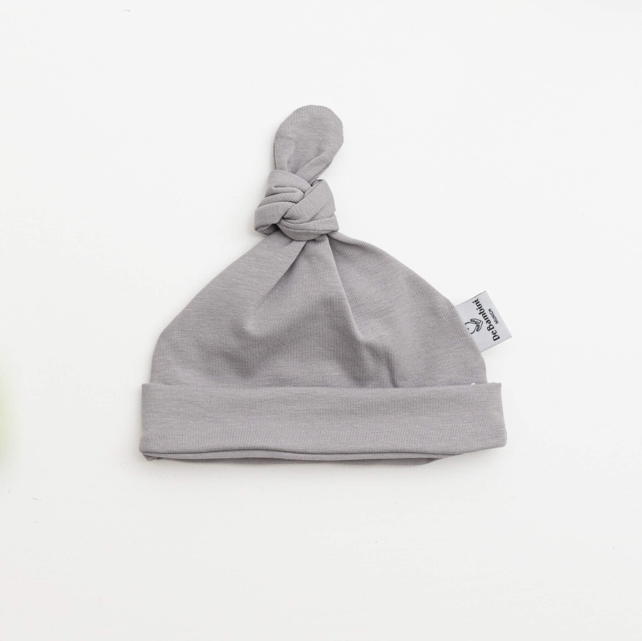 DE BAMBINI Bio Beanie-Mütze Grau
