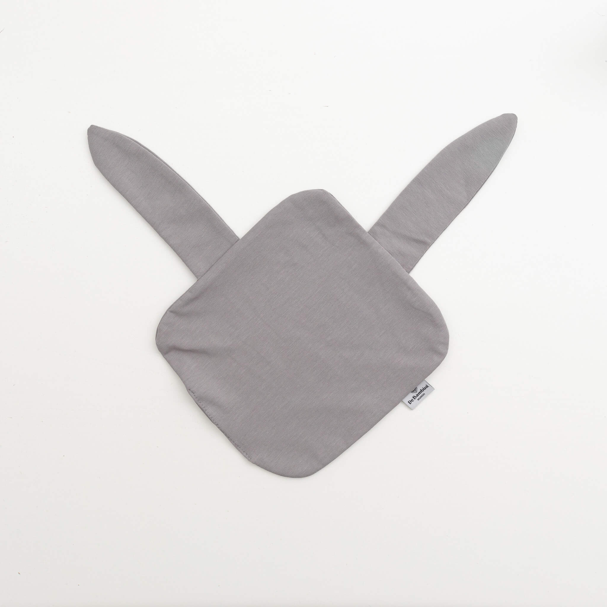 DE BAMBINI Schnuffeltuch mit Öhrchen Grau
