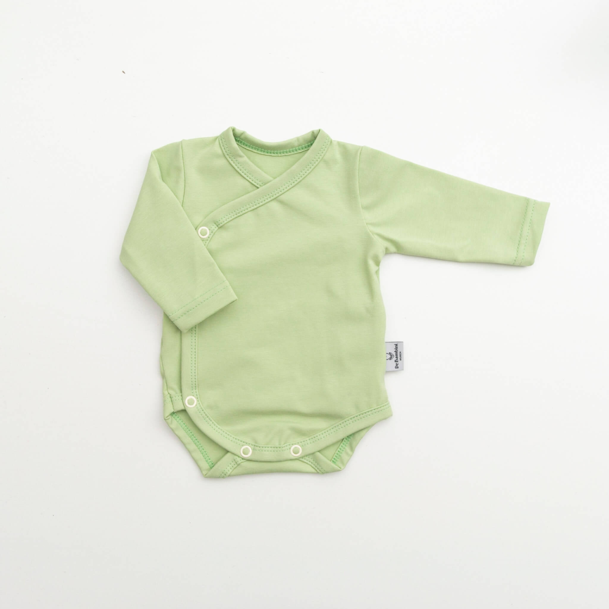 DE BAMBINI Baby-Body Langarm Grün