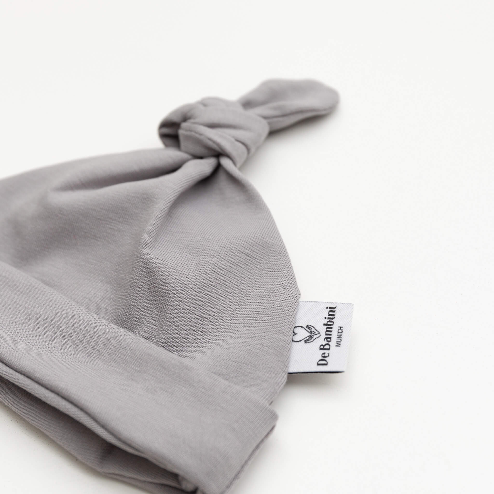 DE BAMBINI Bio Beanie-Mütze Grau