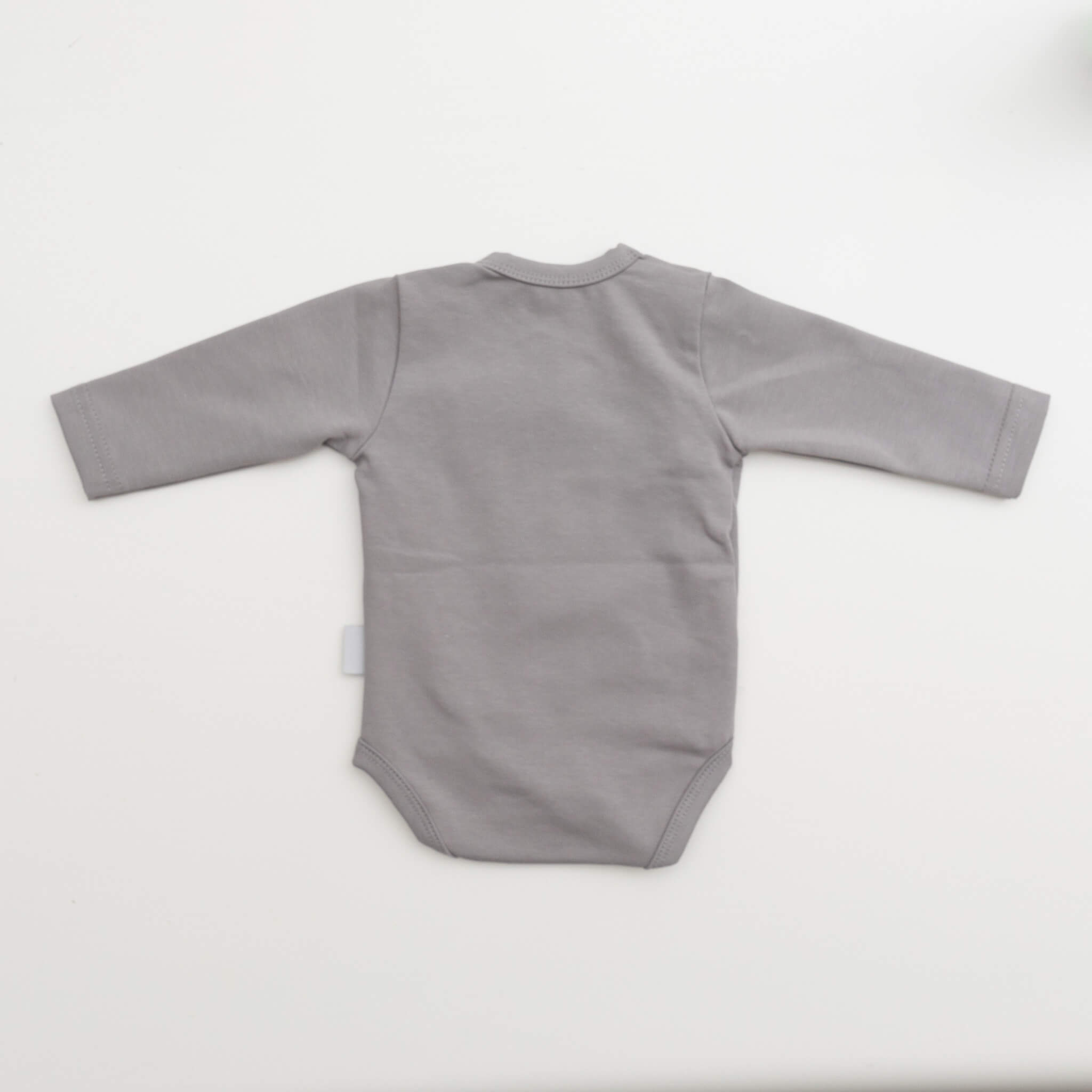 DE BAMBINI Wickelbody Langarm Grau