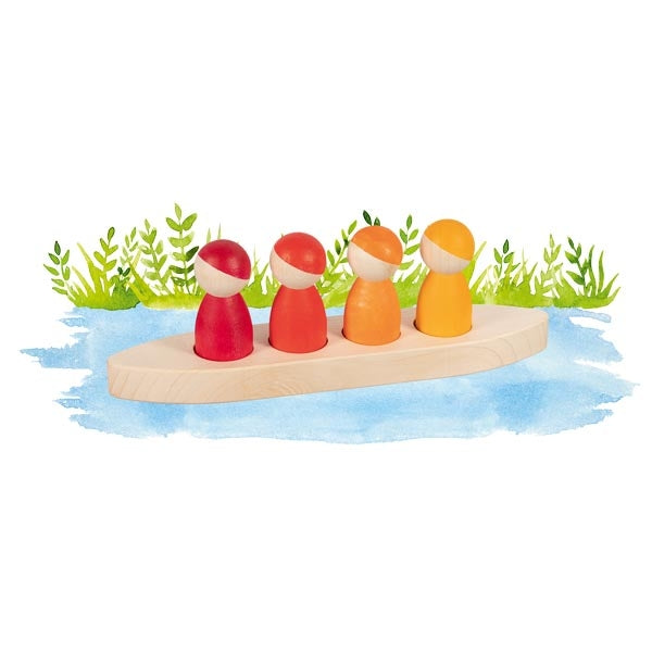 Figuren im Boot
