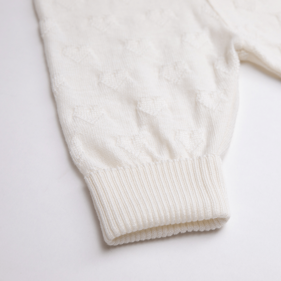 Baby Pumphose aus GOTS-zertifizierter Bio-Merinowolle – Luxury Strickserie