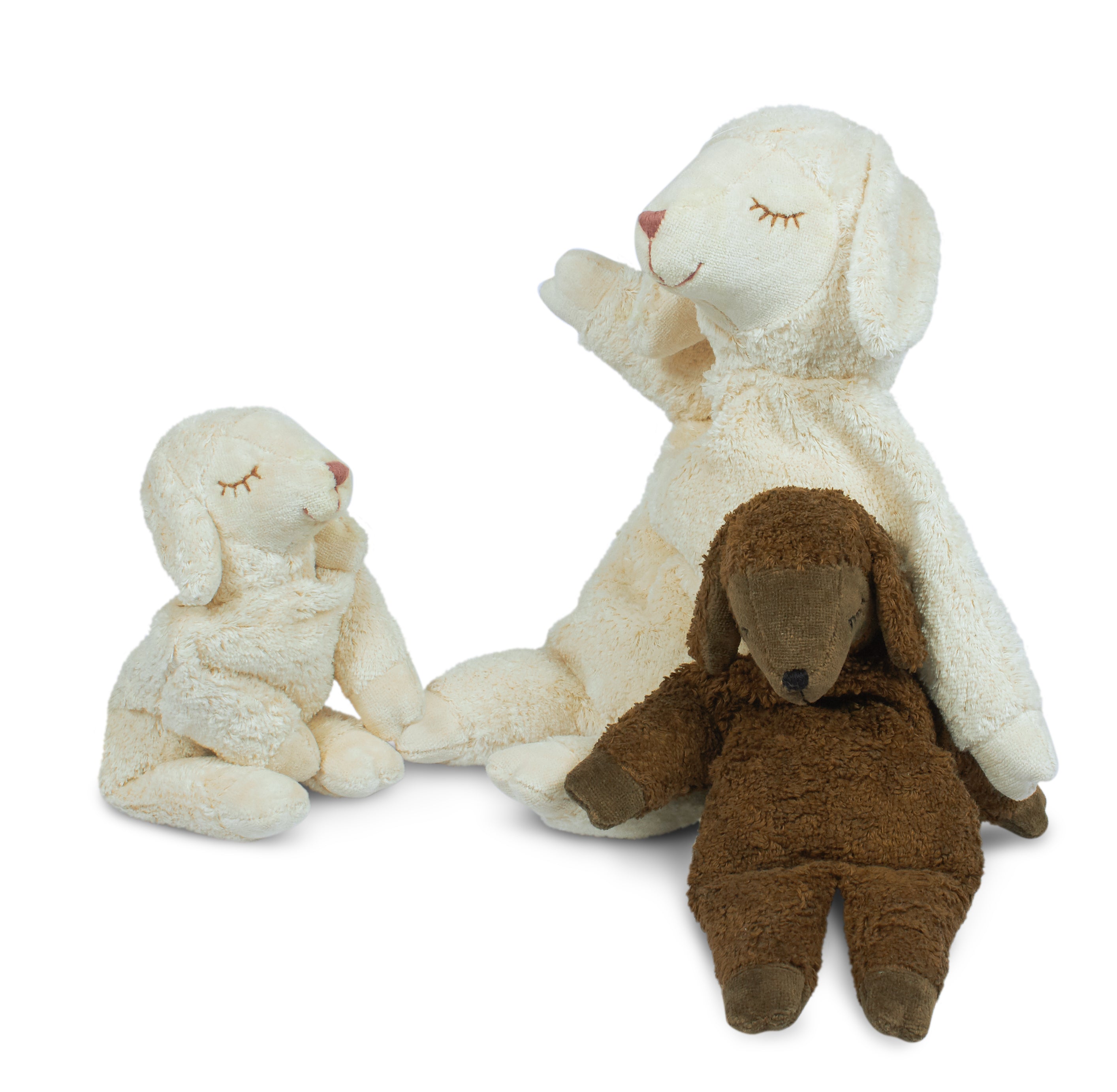 Großes Kuscheltier Schaf weiß
