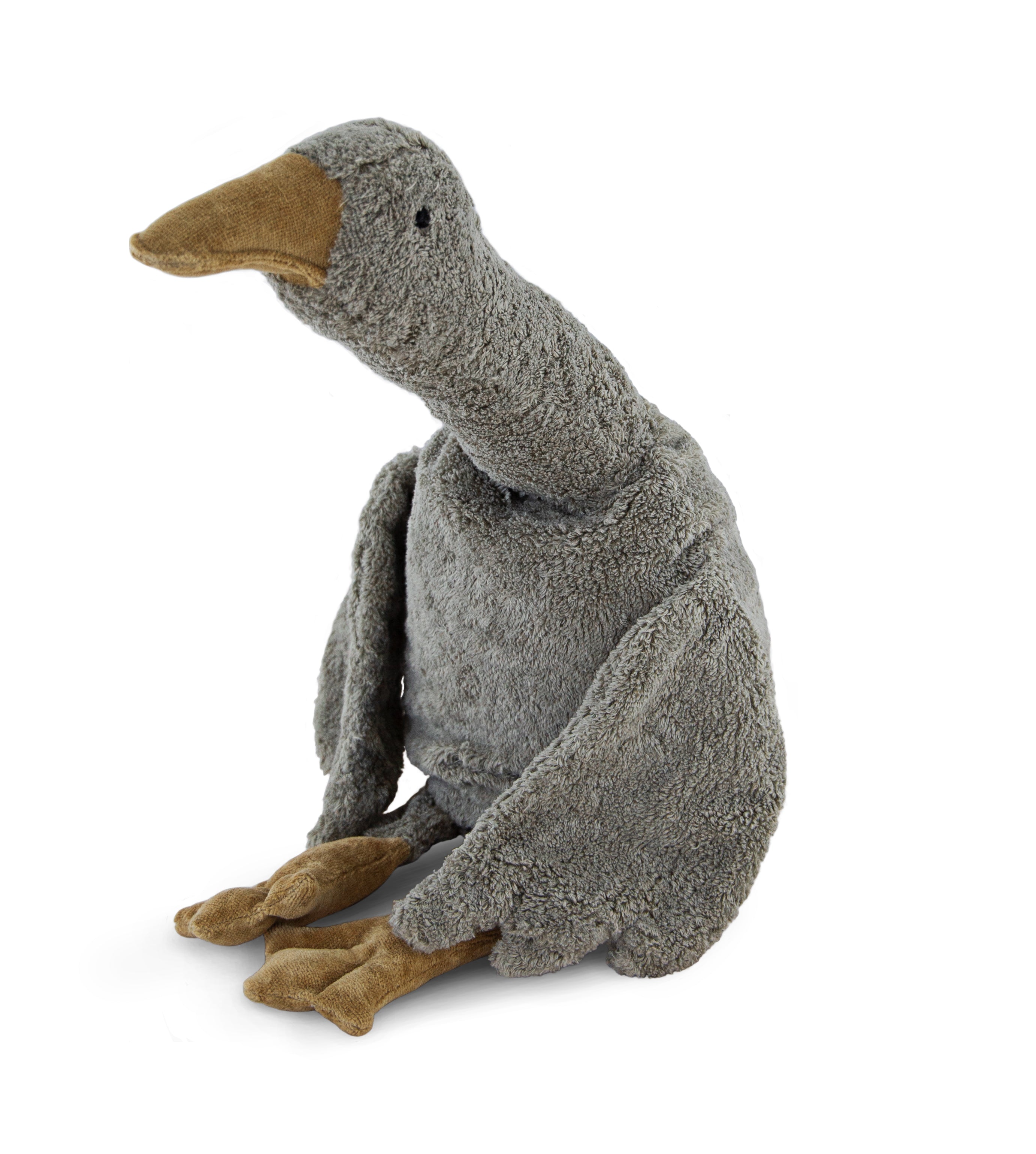 Großes Kuscheltier Gans grau